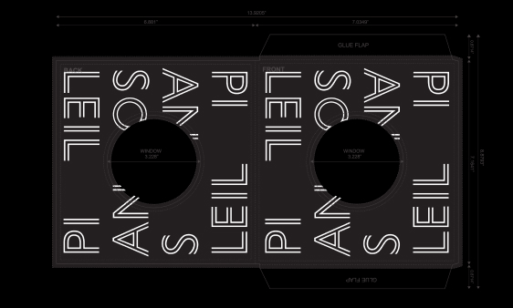 flat graphic of vinyl sleeve