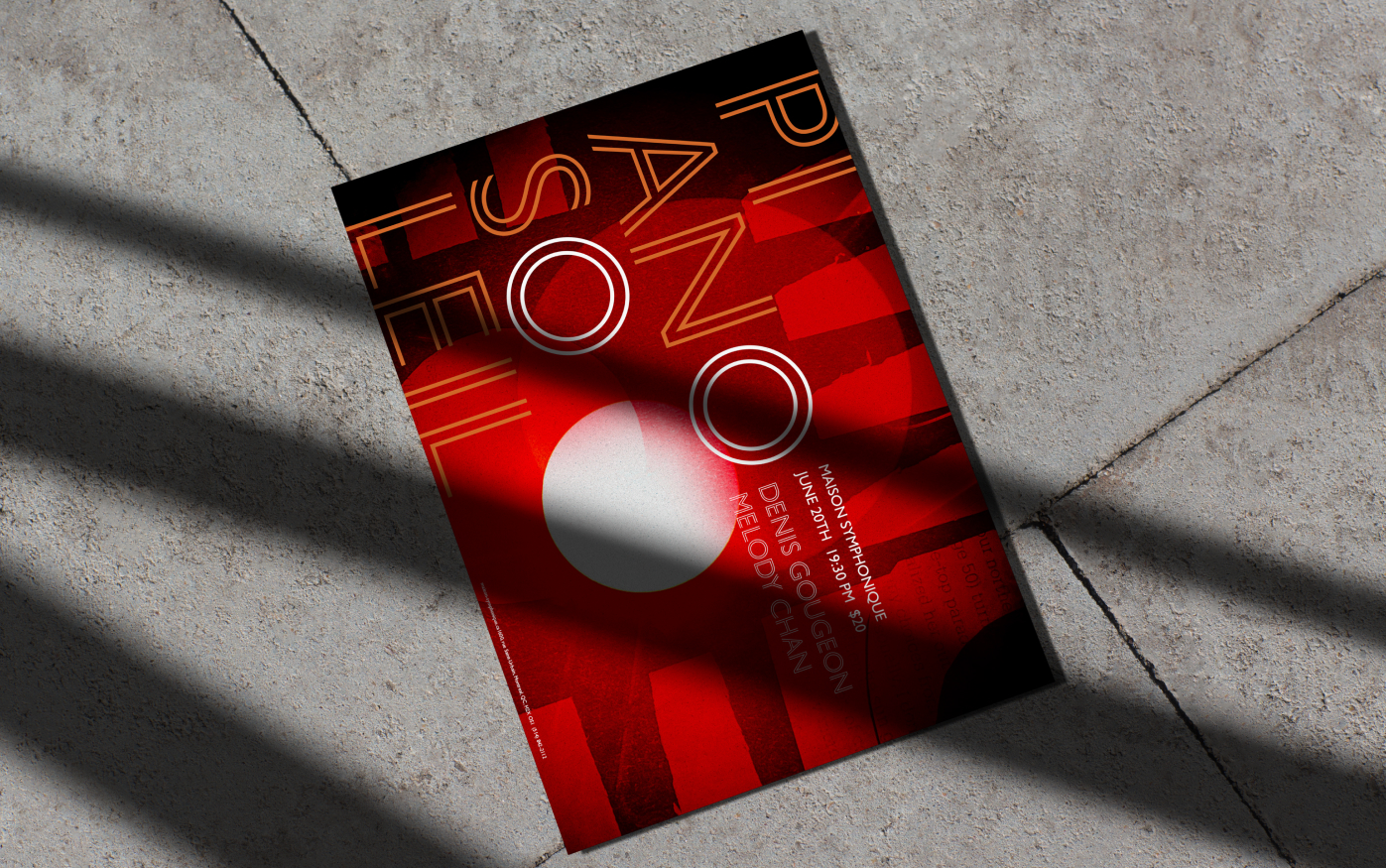 full piano soleil poster on the street