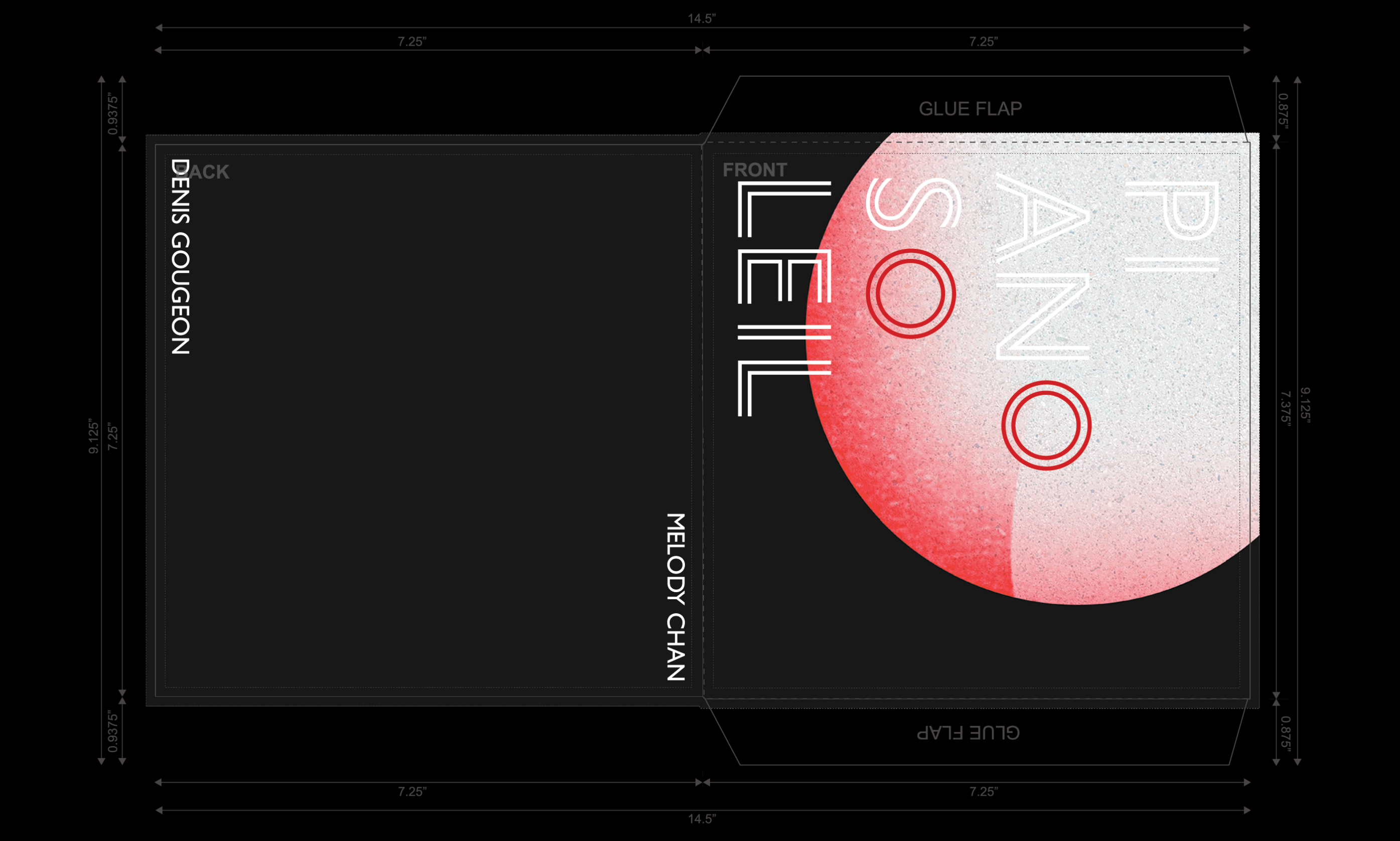 flat graphic of vinyl jacket 